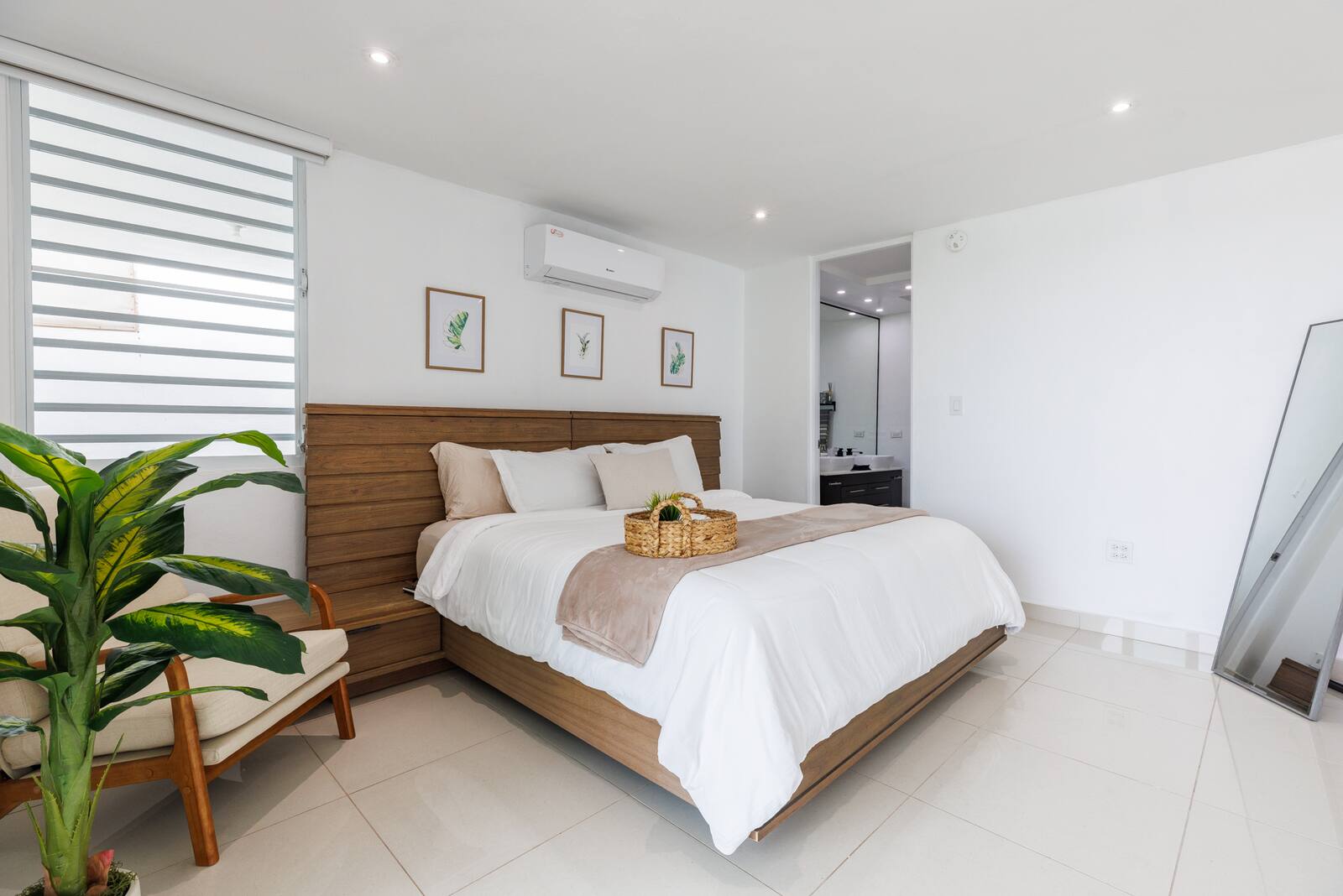 Master bedroom with king bed